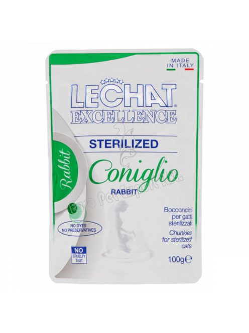 LeChat Excellence Sterilized Nyúllal 100g