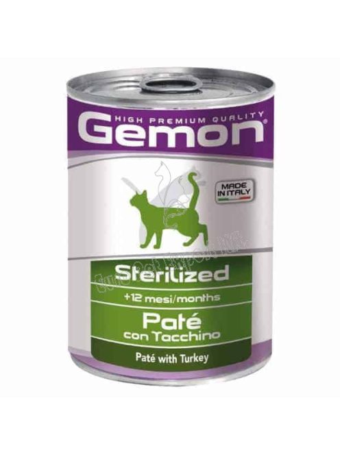 GEMON CAT Konzerv Paté Steril Pulyka 400g