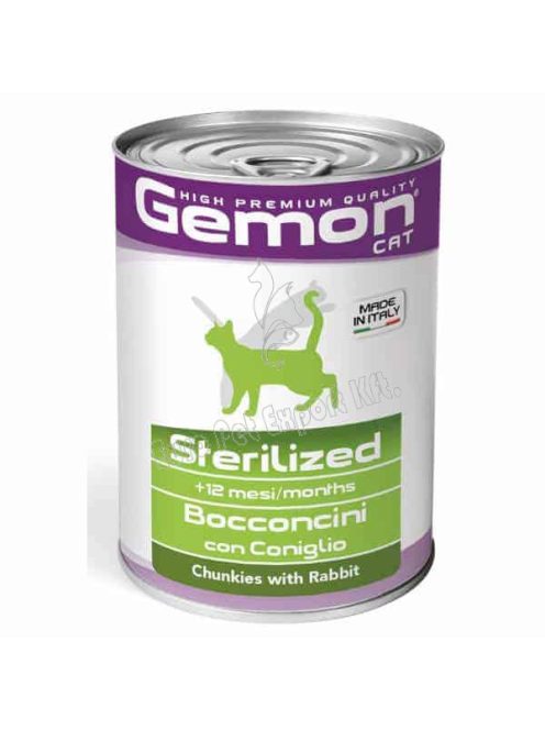 GEMON CAT Konzerv Sterilized Nyúl 415g