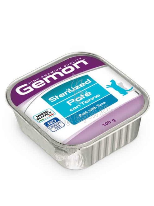 GEMON CAT Alutálka Sterilized Tonhalas pástétom 100g